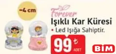 FOREVER IŞIKLI KAR KÜRESİ 4 CM fiyat ve kampanya bilgisi